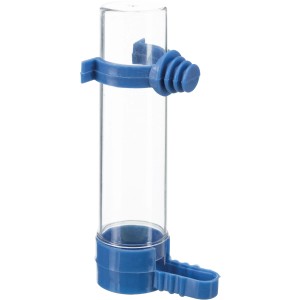 Trixie Tränke und Futterspender, 50ml, blau, für Vogelkäfige & Volieren.