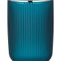 Wenko Schwingdeckeleimer Agropoli L Petrol, 5.5 l, Kunststoff, geriffelte Optik.