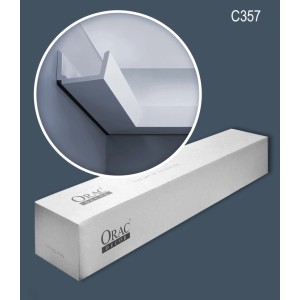 ORAC DECOR C357 LUXXUS Zierleisten Set, 8 Stuckleisten in Weiß und Verpackung.