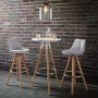 Bessagi Home Barhocker Nelo Hellgrau Webstoff Gepolstert_8