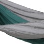 Svita Hängematte, grün/hellgrau, für 1-2 Personen, ideal für Camping und Outdoor.