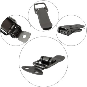 SOTECH 8 Stück Spannverschluss LATCH Edelstahloptik Kniehebelspanner
