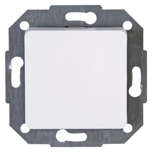 Kopp Taster Cadiz Arktisweiß für Schalterserien, Aufputz-Montage.