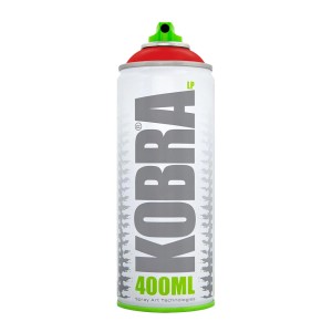 Kobra LP Buntlack Spray 400ml, Signalrot Matt. Acryl Sprühfarbe für DIY, Heimwerken & Garten.