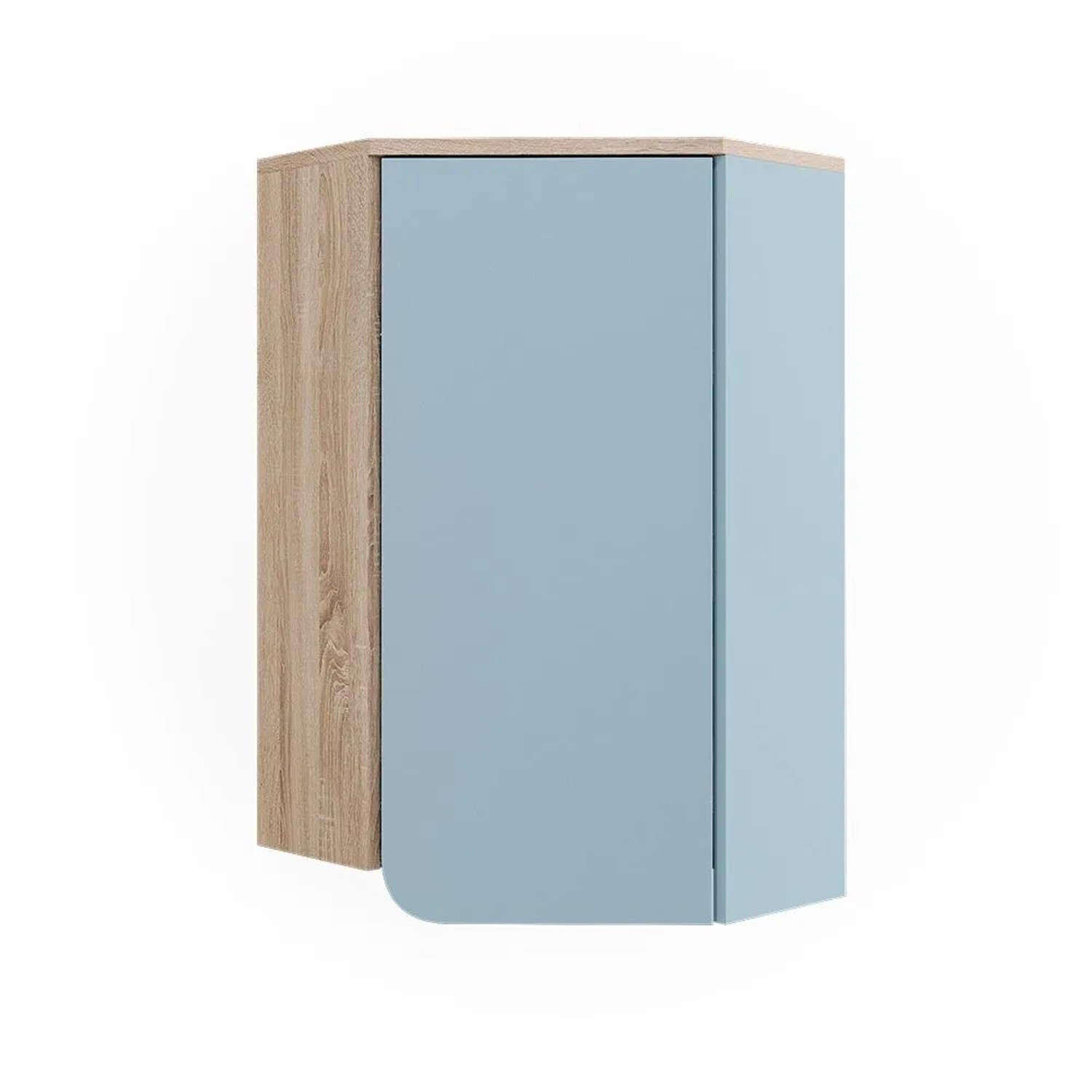 Vicco Badschrank Karen Sonoma Blau 42 x 75 mit Tür und Offenen Fächern