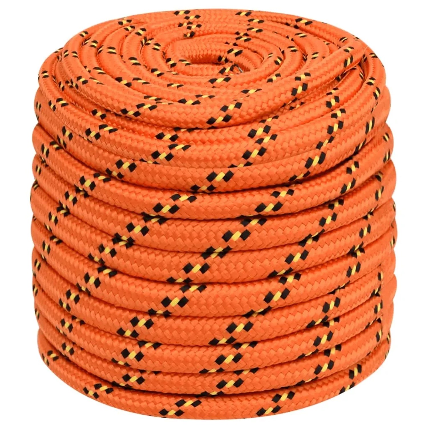 vidaXL Bootsseil Orange 18 mm 50 m Polypropylen 152683