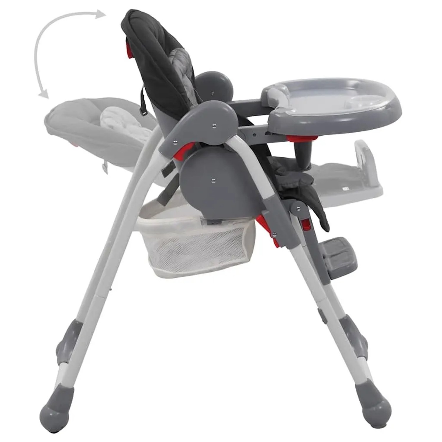 vidaXL Baby-Hochstuhl Grau 10188_5