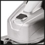 Detailaufnahme: Einhell TC-AG 125/850 Winkelschleifer, Spindelarretierung.