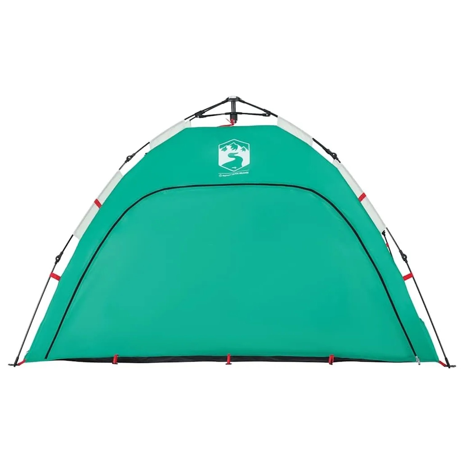 vidaXL Strandzelt für 2 Personen, seegrün, wasserdicht mit Quick-Release-System.