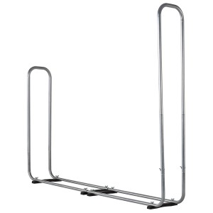 wolfcraft Modular XXL Kaminholzregal aus Stahl, erweiterbar für Holzscheite von 25-50cm Länge.