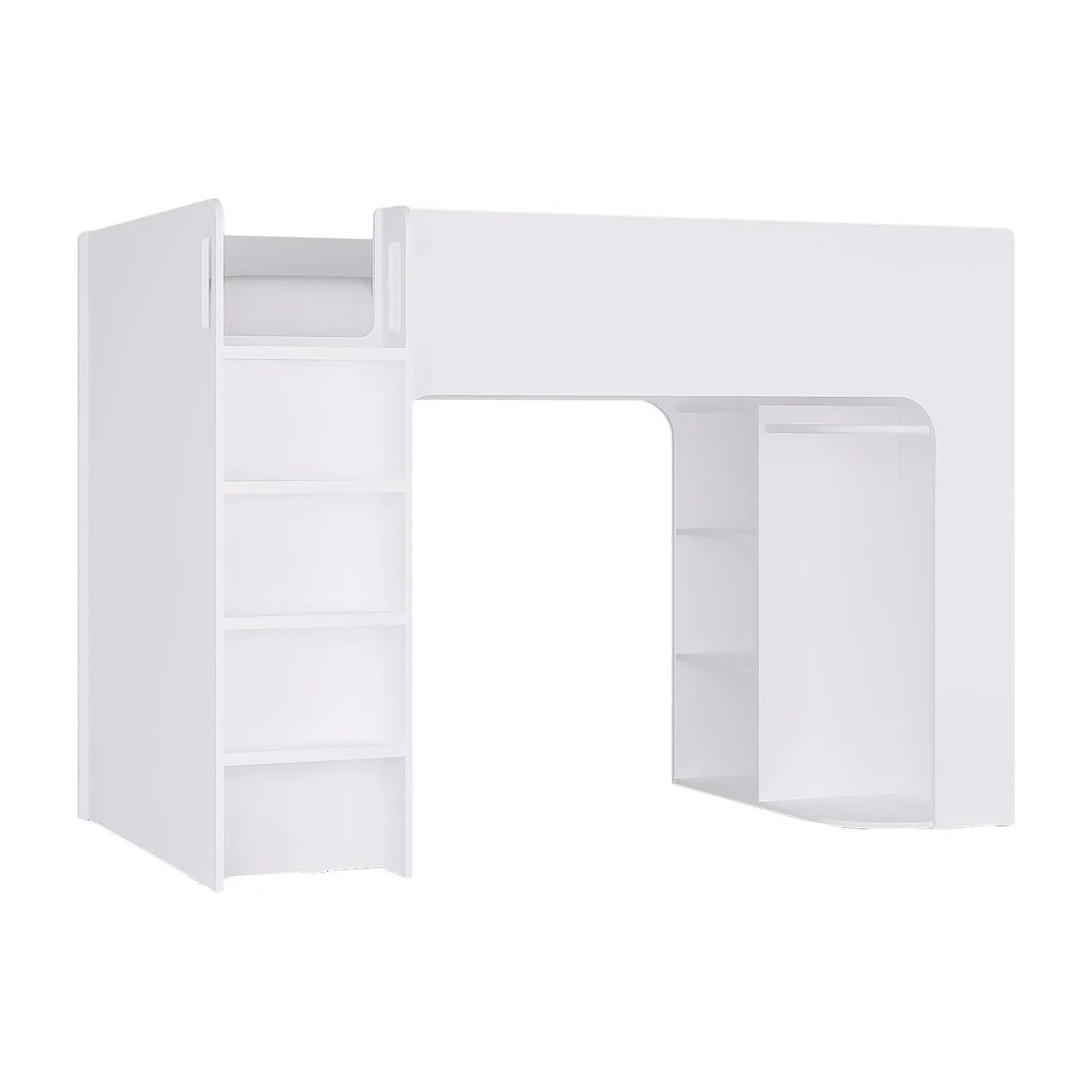 Vente-unique Hochbett Columi Weiß 200 cm