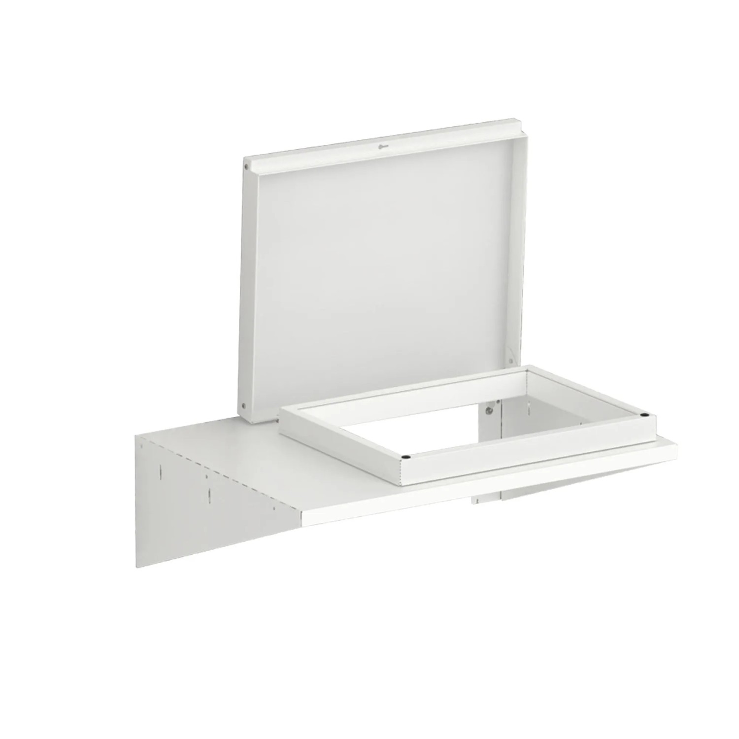 Biohort Müllsackhalterung für Gerätehaus Neo und Wandmontage Grau-Weiß