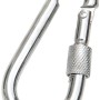 Conacord Schraub-Karabinerhaken aus Stahl, 6 mm Durchmesser, 60 mm lang. Für sichere Befestigungen.