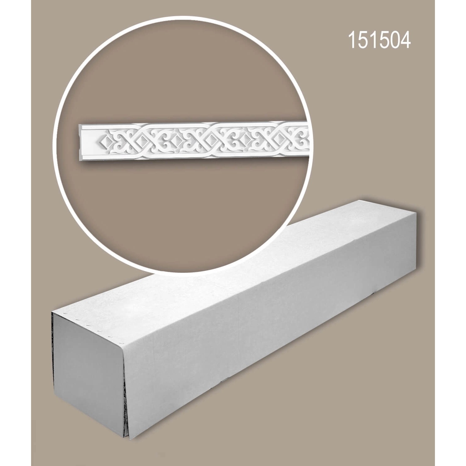 PROFHOME Wandleisten-Set, 12 weiße Friesleisten (24,48 m) im Karton.