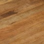 Nahaufnahme der Tischplatte des vidaXL Esstischs aus Mangoholz, natürliche Holzmaserung sichtbar.