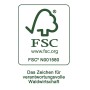FSC®-Siegel: Zeichen für verantwortungsvolle Waldwirtschaft. Nachhaltiges Holz für Gartentisch Greenville.