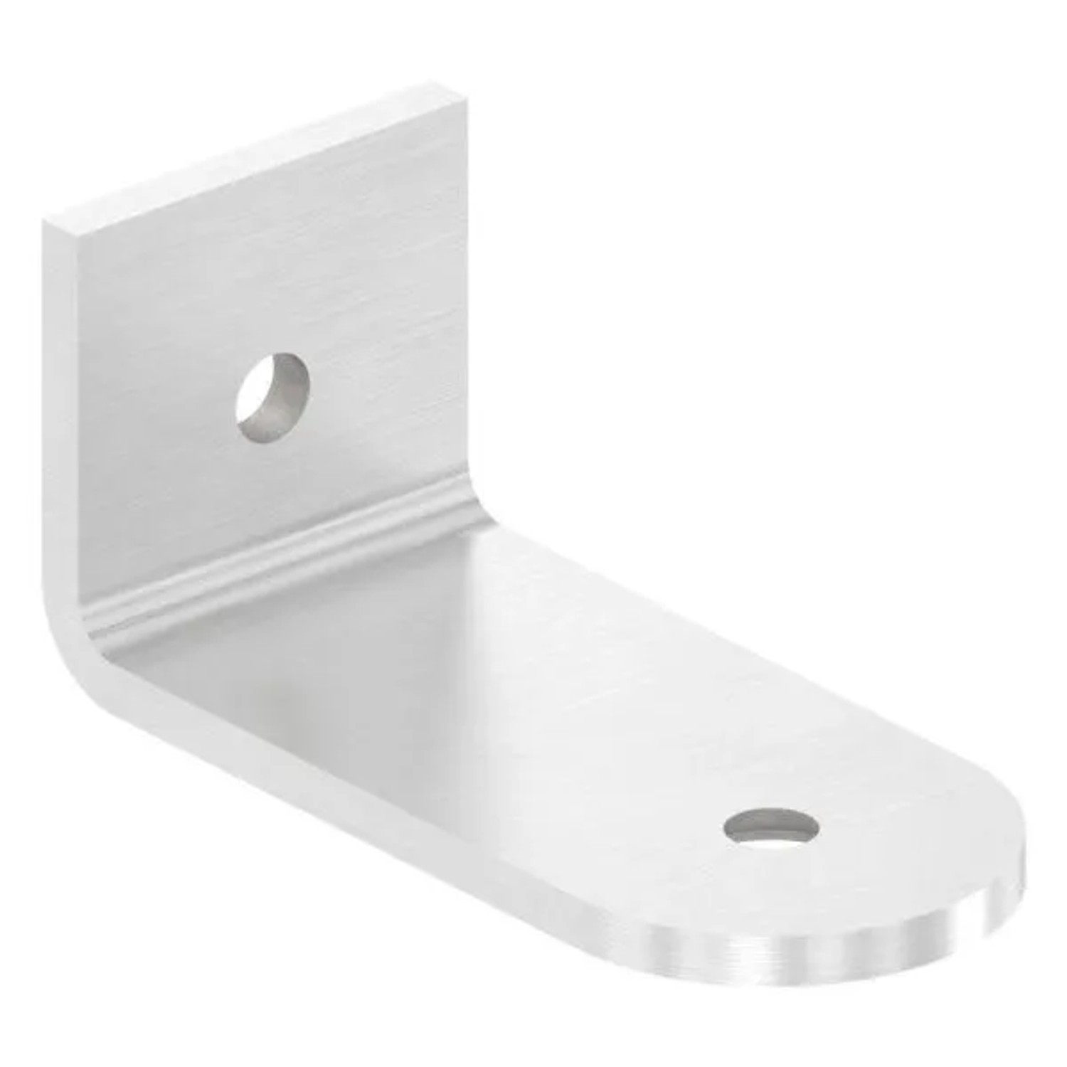 FeNau Winkellasche Edelstahl V2A Für Rohr Ø 42,4 mm 96x45x5,0 mm Geschliffen