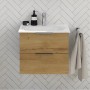 Steinkamp Waschtischunterschrank Living 2.0 Halifax Eiche mit GROHE Essence Waschtisch 60 cm.