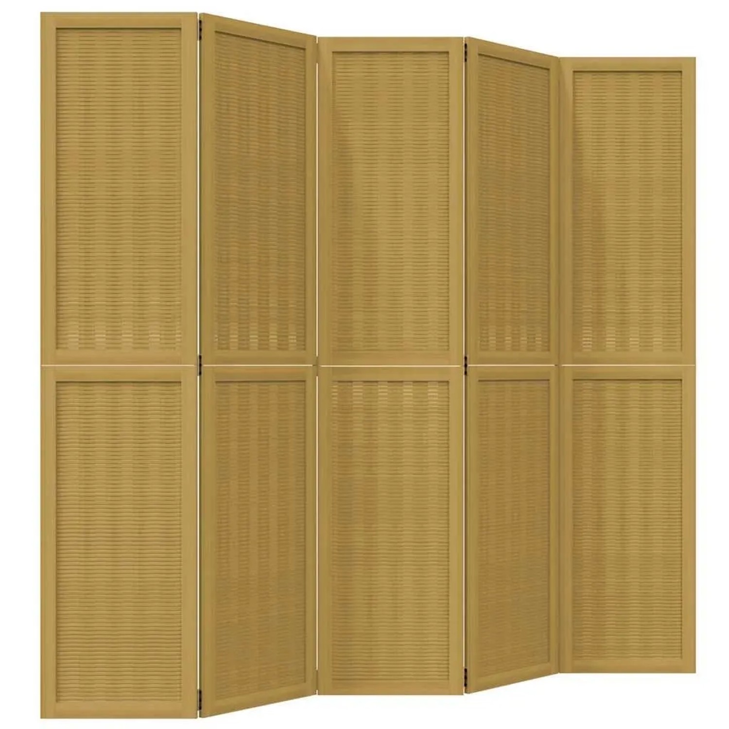 vidaXL 5 Tlg Raumteiler Braun Massivholz Paulownia 358822