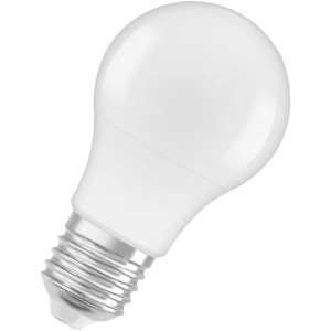 Osram LED-Leuchtmittel E27, 4,9W, Glühlampenform, weißes Licht für den Innenbereich.