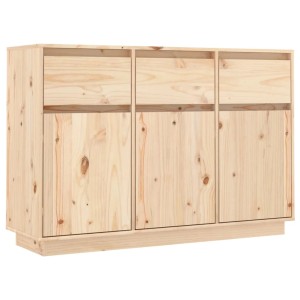 vidaXL Sideboard 110x34x75 cm Massivholz Kiefer 813814