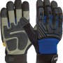 LUX Arbeitshandschuhe Men Strong Protect Gr. 8, vibrationsdämpfend, grau/schwarz/blau.