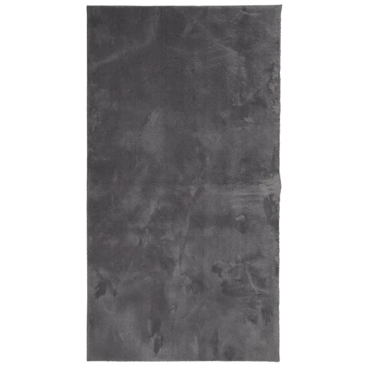 vidaXL Teppich HUARTE Kurzflor Weich und Waschbar Anthrazit 60x110 cm 374994