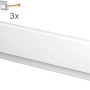 Artiteq Info Rail Aufhängeschiene, 1 m, Weiß, mit Montagezubehör für Bilder und Dokumente.