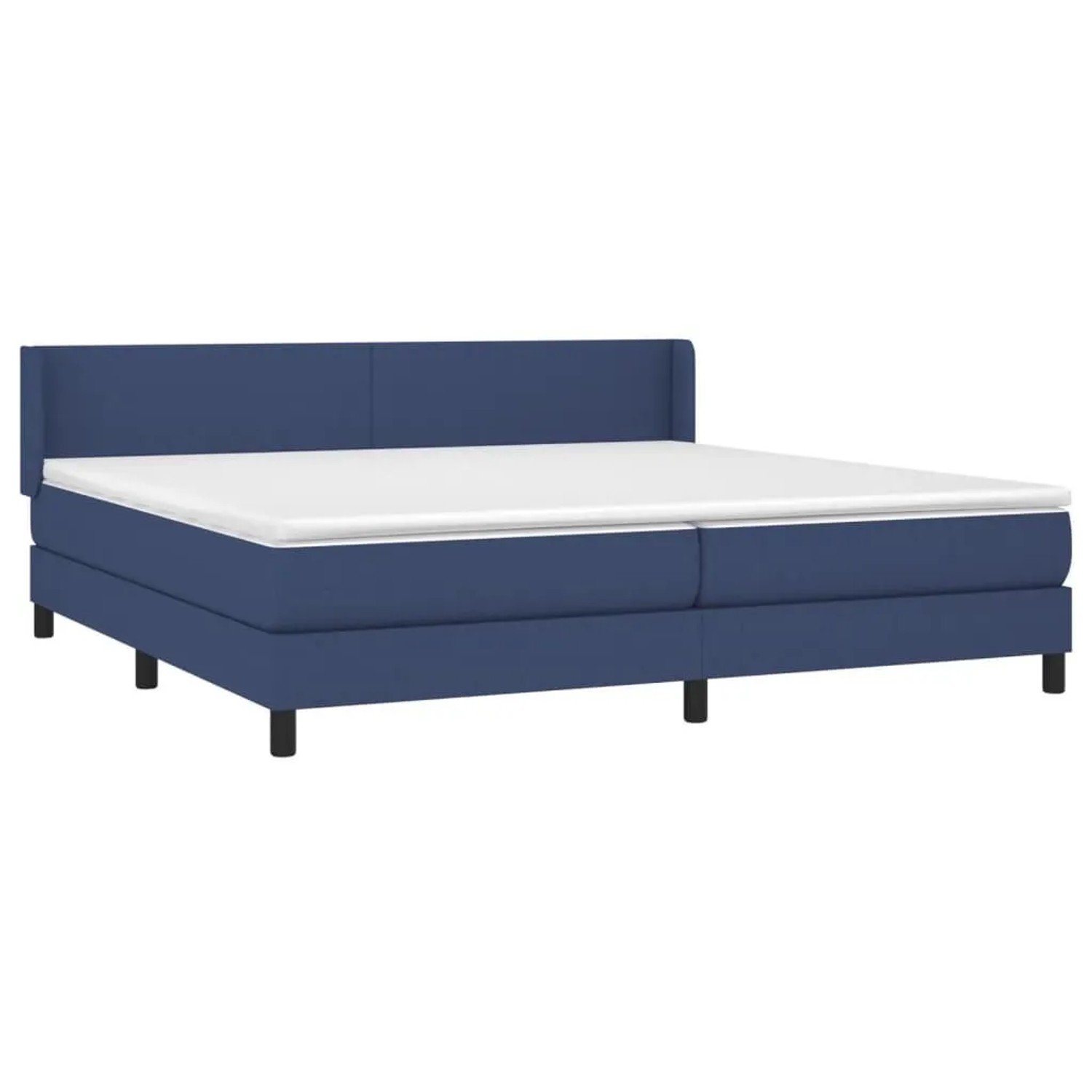 vidaXL Boxspringbett mit Matratze Blau 200x200 cm Stoff 3129583 günstig online kaufen