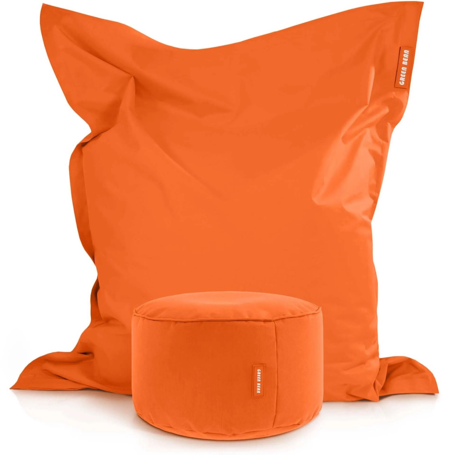 Green Bean Sitzhocker 2er Set Square + Stay 140 x 180 x 25 cm Wetterfest Orange