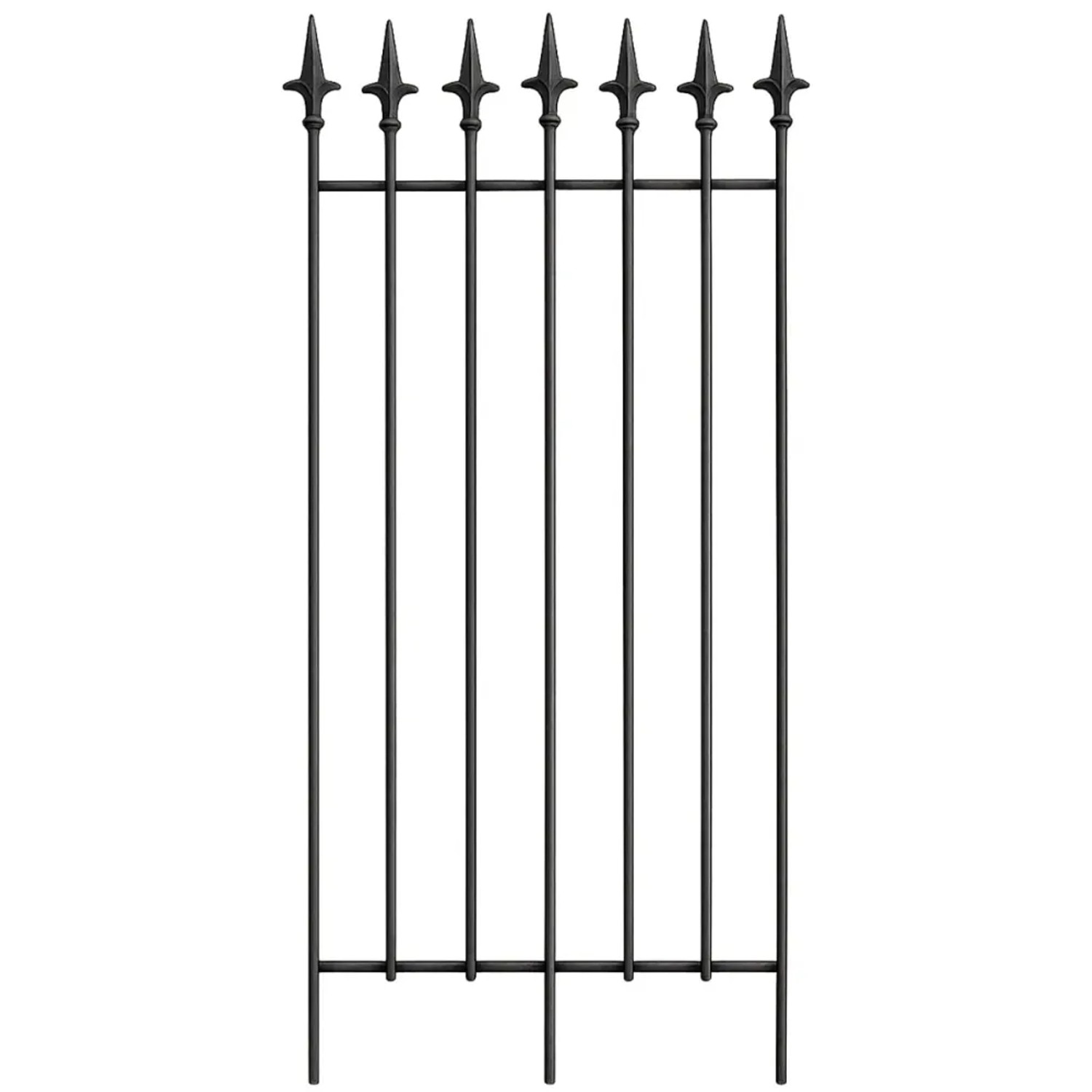 DELUKE Rankgitter FREYA 50x0,7x100cm Metall Anthrazit Rankhilfe Kletterpflanzen Gartendekoration