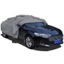 Graue vidaXL Vollgarage aus Vliesstoff, Größe XXL, über einem Auto. Frostschutz für Ihr Fahrzeug.