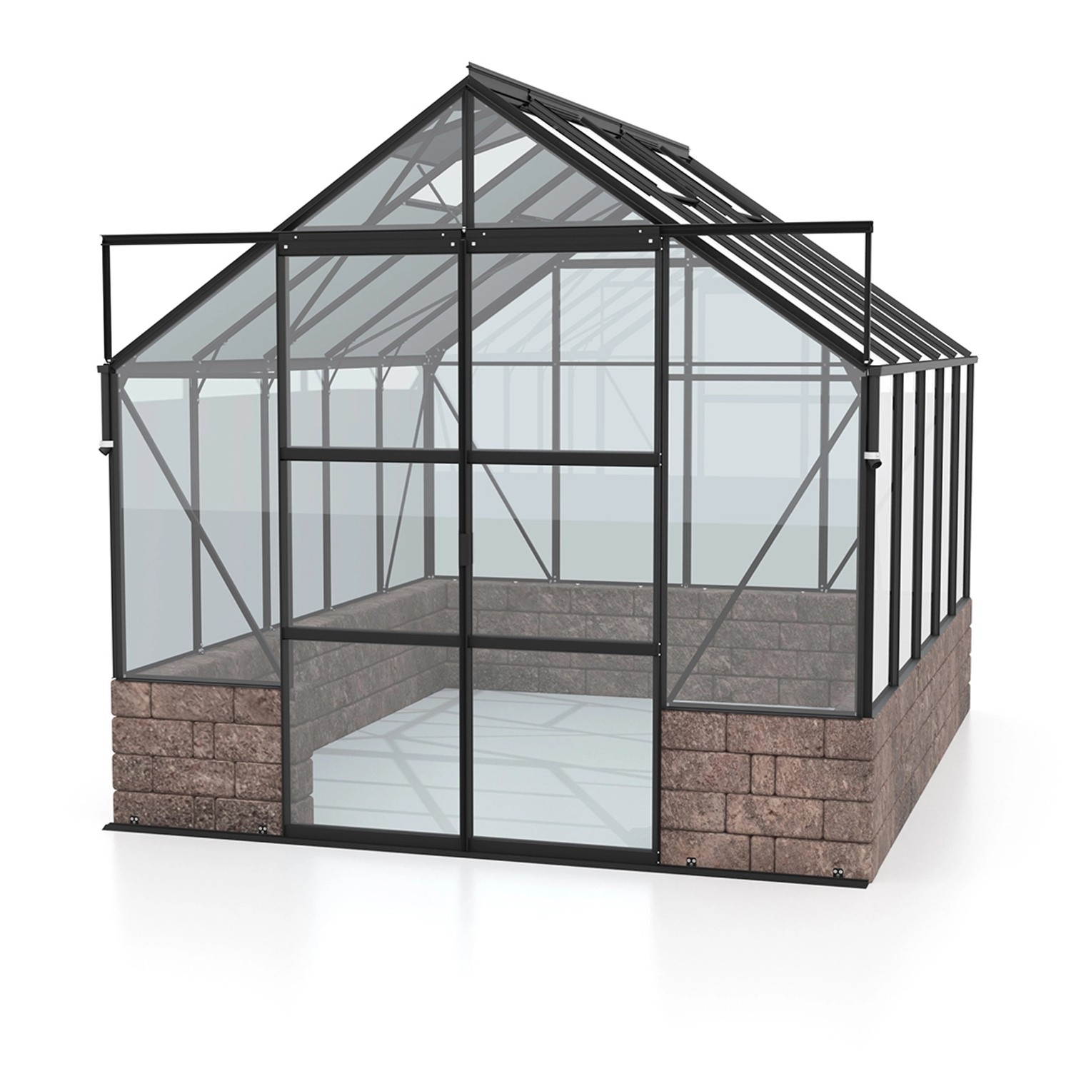 Vitavia Gewächshaus Cassandra 8300 Schwarz 8,3 m² günstig online kaufen