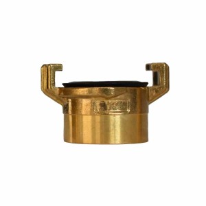 Messing Gewindestück, goldene Schnellkupplung mit 1 Zoll Innengewinde für Bewässerungssysteme.