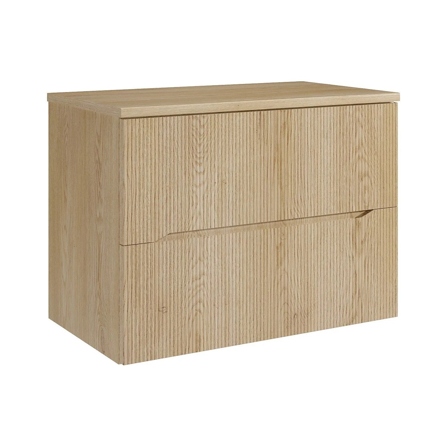 Vente-unique Waschbeckenunterschrank Oriso Naturfarben Hell 80 cm