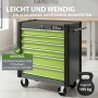 Grüner TRUTZHOLM Werkzeugwagen Trutzi mit 6 Schubladen und Rollen für Werkzeugaufbewahrung.