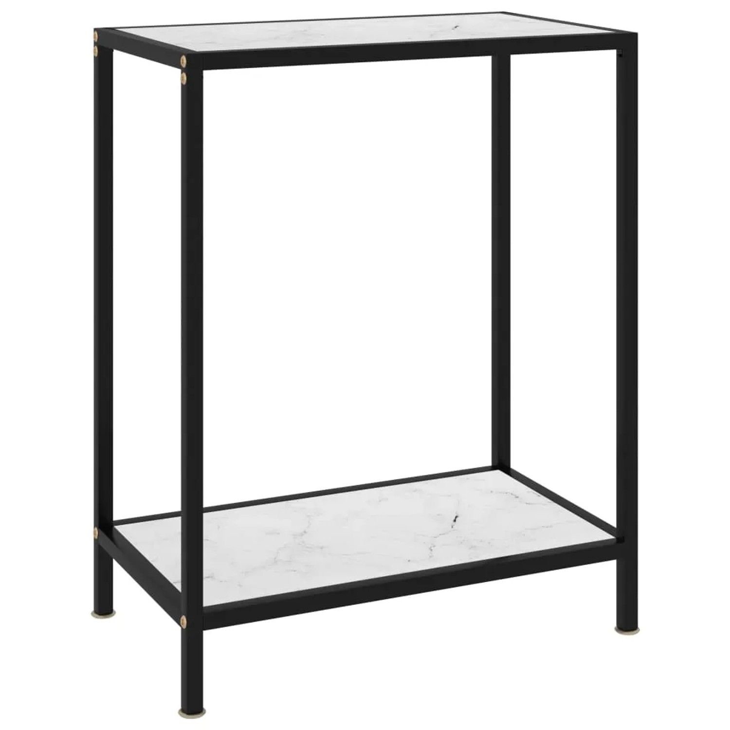vidaXL Konsolentisch Weiß 60x35x75 cm Hartglas 322829