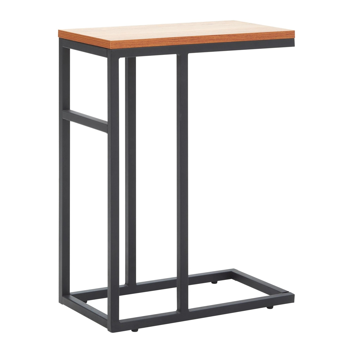 Bessagi Home Beistelltisch Giorgia Eichefarbe/Schwarz MDF