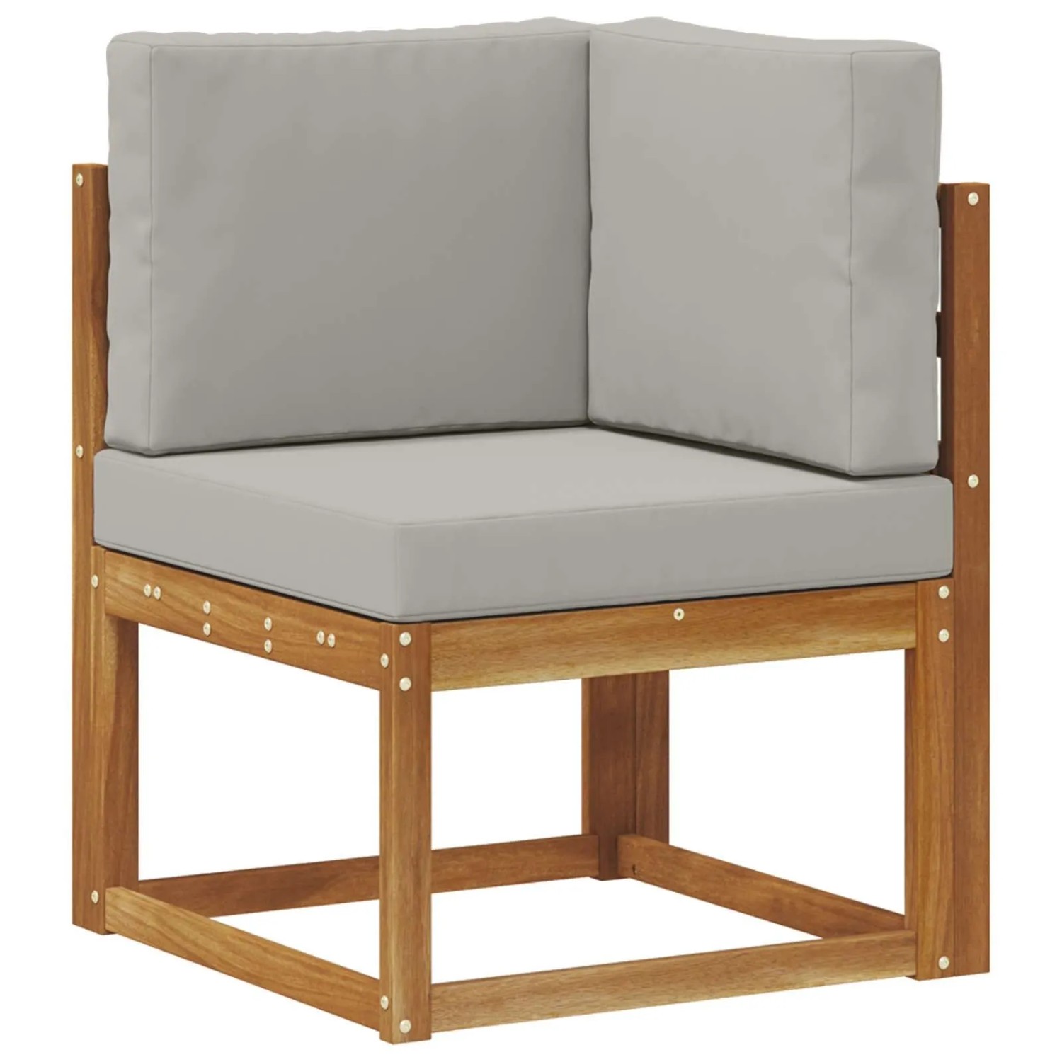 Thumbnail - vidaXL Outdoor-Sofagarnitur mit Kissen 8-Tlg Natur und Hellgrau 3366799