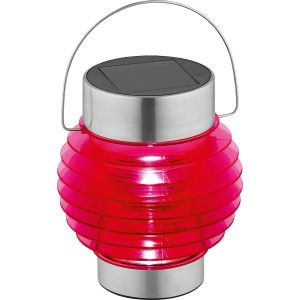 Rote LED Solarleuchte Casina für den Garten oder Balkon als Deko.