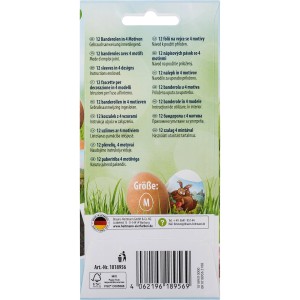 Brauns-Heitmann Eierfarben Banderolen Osterhase Maxi, 12 Stück. Eier verzieren mit Hasen Motiven.