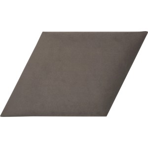 Wandkissen Diamant links, 30x30 cm, Dunkelgrau Samt, zur Wandgestaltung.