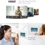 Balter EVO-HD Video-Türsprechanlage mit Fingerprint und App, 7-Zoll-Monitor, Schwarz.