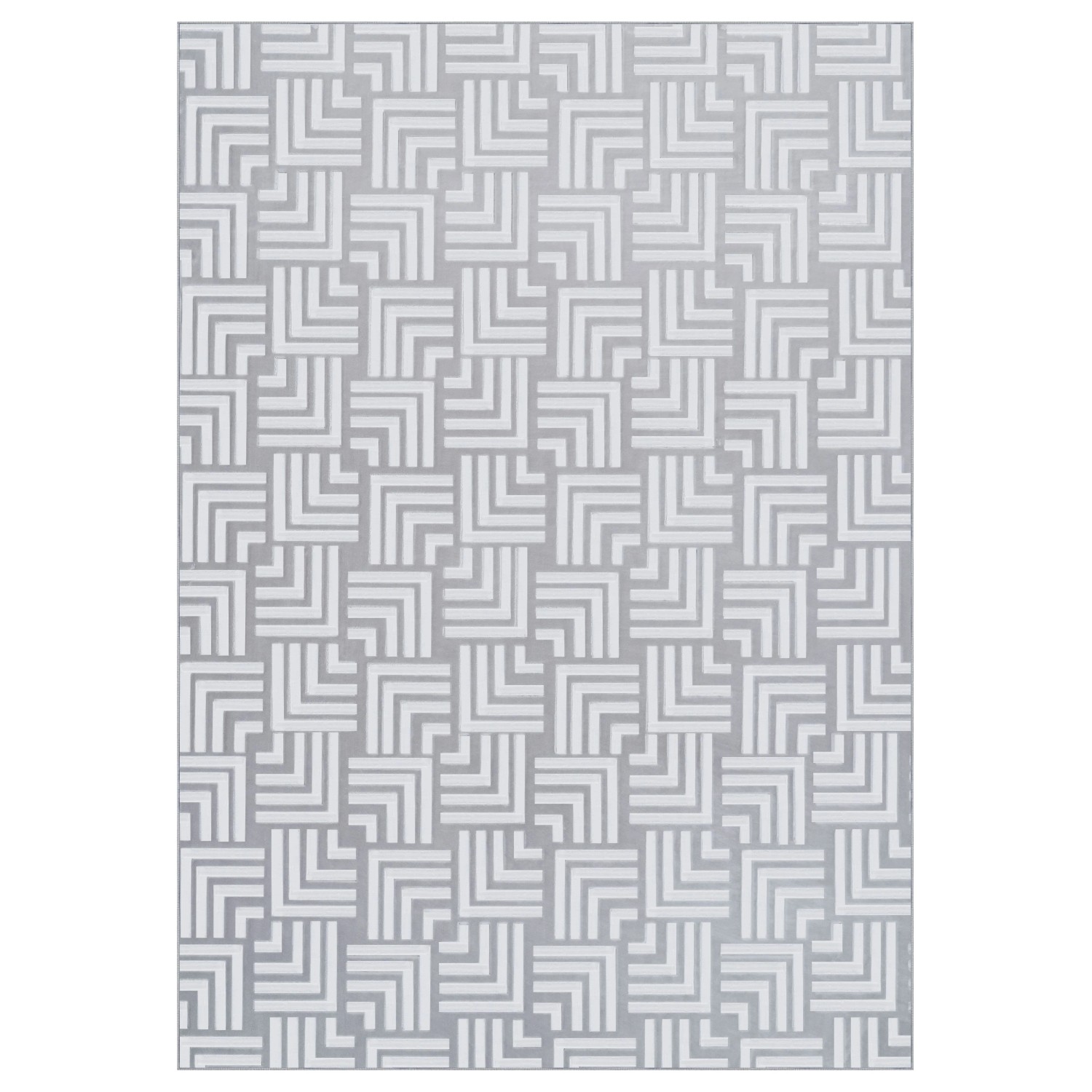 MeGusta Teppich Calma 325 Silber 160x220 cm  Pflegeleicht  Modern