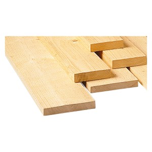 Sägeraues Schalbrett aus Fichte/Tanne, 23x120x3000 mm, ideal für Innenausbau und Holzkonstruktionen.