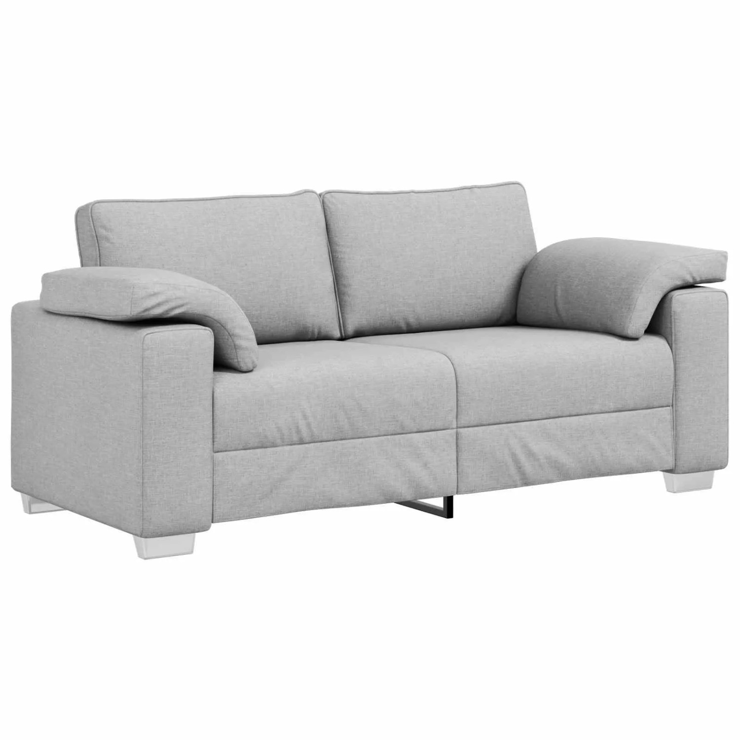 vidaXL Zweisitzer-Sofa Wolkengrau 180 cm Stoff 4105235