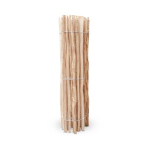 Stiltreu Staketenzaun Haselnuss, 120cm hoch. Naturzaun Rolle für Garten und Beet.