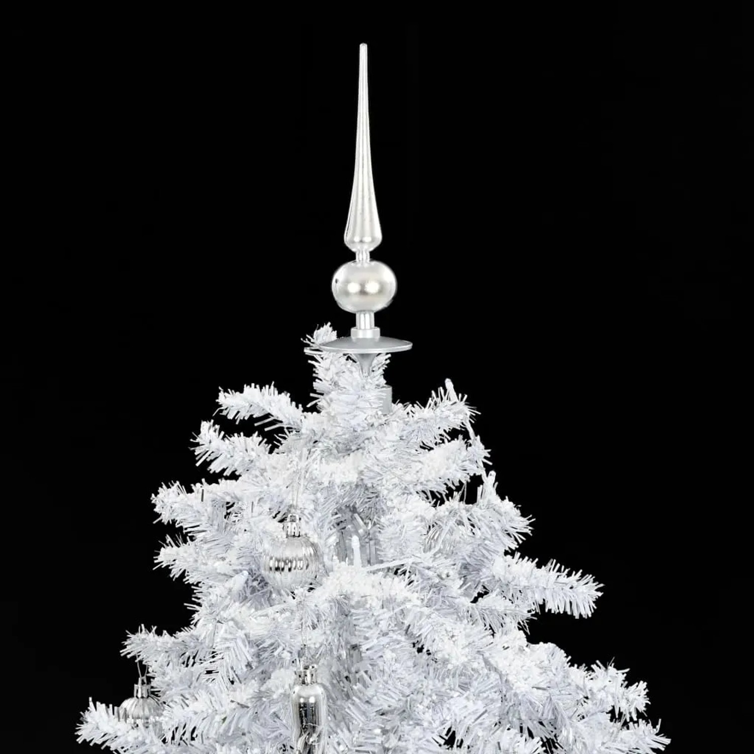 vidaXL Schneiender Weihnachtsbaum Weiß 140 cm mit Schirmfuß kaufen bei OBI
