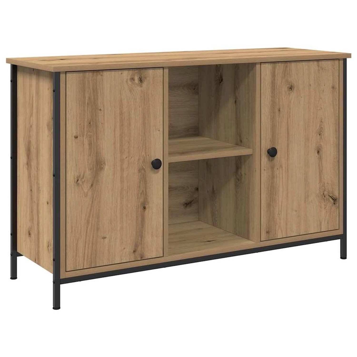 vidaXL TV-Schrank Eiche Handwerklich 101 x 35 x 65 cm Holzwerkstoff 862926 günstig online kaufen