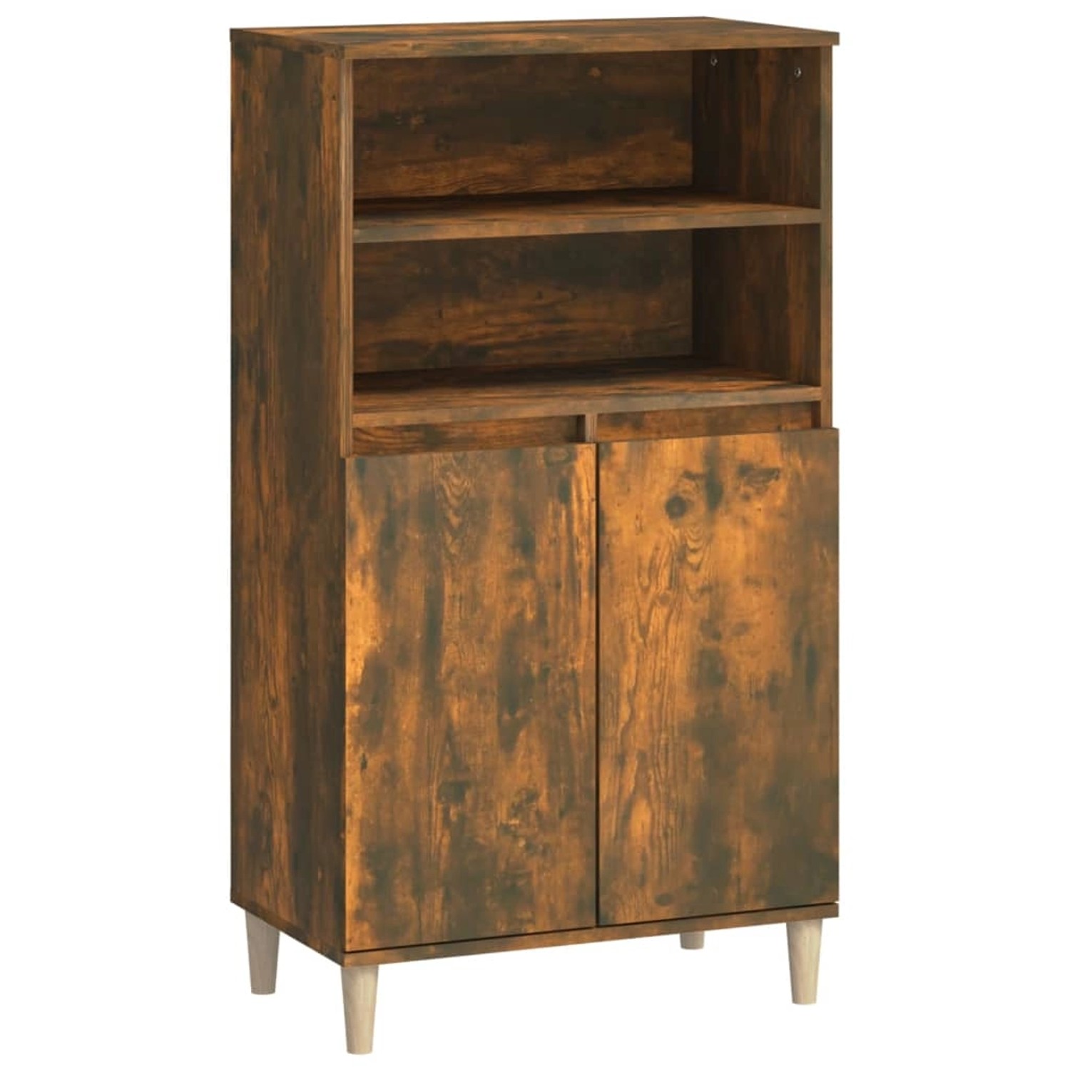 vidaXL Highboard Räuchereiche 60x36x110 cm Holzwerkstoff 821225